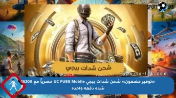 «توفير مضمون» شحن شدات ببجي UC PUBG Mobile حصرياً مع 16200 شدة دفعة واحدة